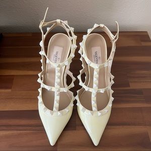 Valentino Patent Rockstud Caged Pump 100mm